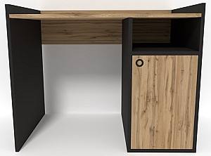 Письменный стол Smartex Tab Classic 100 Черный/Темный Дуб