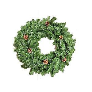 Елочная ветка Christmas с конусами Д60см