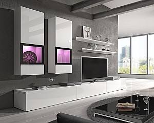 Стенка Helvetia Baros №10 2.7м White/White Gloss