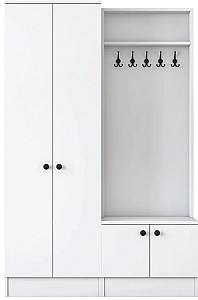 Antreu Mirage Meble P6/M11 rafturi Alb