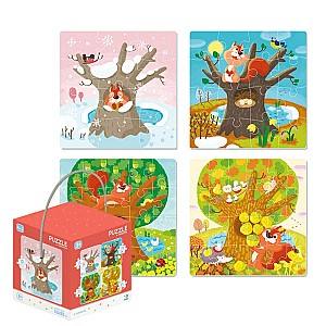 Пазлы Dodo «Времена года», 72 элем.