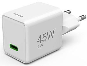 Зарядное устройство для телефона Hama Super Mini-charger USB-C 45W White (201983)