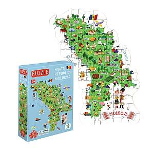 Пазлы Dodo «Карта Молдовы», 100 элем. (300634)