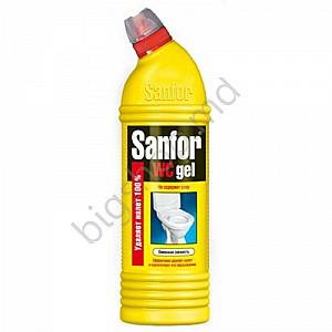 Бытовая химия для туалета SANFOR  WC gel 750ml LEMON