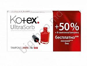 Гигиенические прокладки KOTEX TAM. 16+8 buc MINI 2 picaturi