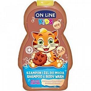 Sampon pentru copii ON LINE top 250ml SAM+G.DUS COPII CIOC(cafeniu)