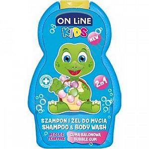 Sampon pentru copii ON LINE top 250ml SAM+G.DUS COPII BUBBLE GUM