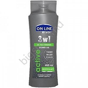 Gel de dus ON LINE top 400ml GEL DUS BARBATI ACTIVE