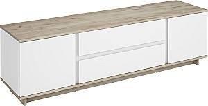 Тумба под телевизор MG-Plus Concept 2Д2Ш Дуб Крафт Серый/Нимфея Белая