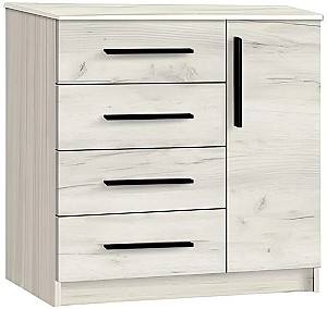 Комод Modern Kenon 4+1S Белый Крафт Дуб