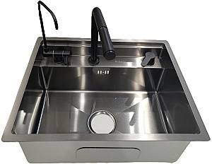 Кухонная мойка Backer Combo 550-45073 Nano Black