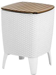 Masa de gradina Sonmez Capri Alb/Caramell 41.5x41.5