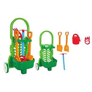 Set de jucării pentru nisip Pilsan Garden Trolley Set