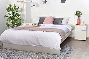 Кровать Fabrik Home Linia Uno 1400 Frasin Alb