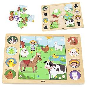 Puzzle VIGA Animale de fermă