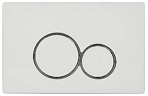 Buton de scurgere NOMI 097-E Alb Lucios