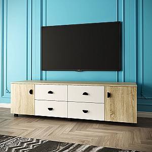 Тумба под телевизор ML Mobila Рио №14 Дуб Сонома/Белый