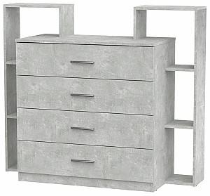 Комод KompaniT 4-2 Ателье Светлый (Серый)