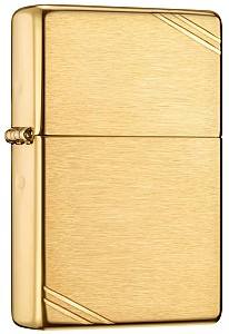 Зажигалка Zippo Brushed Brass Vintage 240