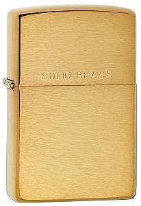 Зажигалка Zippo Brushed Solid Brass 204