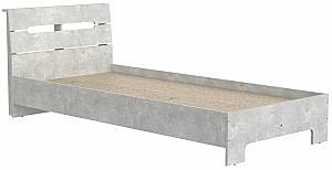 Детская кровать KompaniT Стиль-90 Ателье Светлый (Серый)