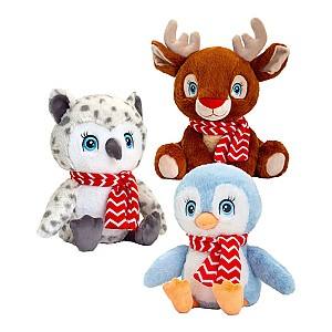 Jucarie de plus Keel Toys Animale cu fular, 3 tipuri (SX1947)