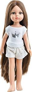 Papusa Paola Reina Carol in pijama cu par lung 32 cm 13213