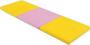 Спортивный мат Costway FH10093HF Yellow/Pink