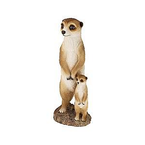 Decor pentru gradina ProGarden "Familie de suricate" 14X11X24cm