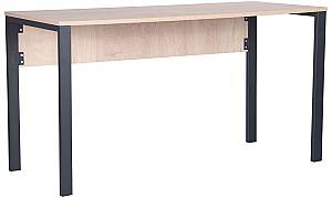 Письменный стол Art Metal Furniture Pluto 1380 Графит/Дуб (Бежевый)