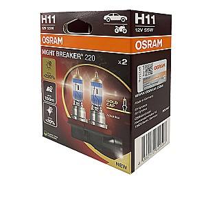 Автомобильная лампа Osram 64211 NB220-2HB +220% 55W 12V PGJ19-2 H11