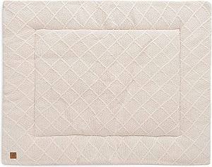 Covoras de joaca copii Jollein Check Knit Oatmeal