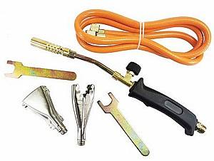 Газовая горелка Contact Со сменным шлангом и насадками (CT-00002469)