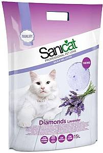 Asternut pentru litiere Sanicat DIAMONDS LAVANDA 15L