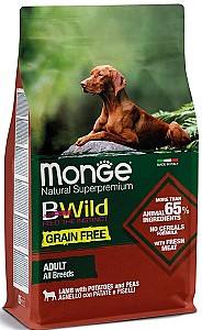 Hrana uscata pentru caini Monge BWILD GF ADULT Lamb/Potatoes/Peas 2.5kg