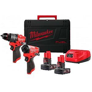 Set de scule electrice Milwaukee M12 FPP2A2-602X