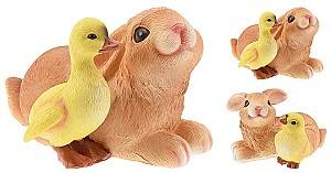 Декор для интерьера VLM Кролик с утенком/цыпленком