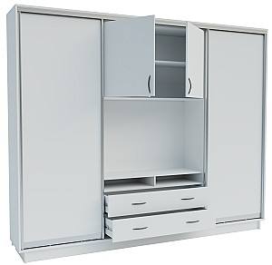 Стенка Confort-NV Универсал 270x45x220 (2 ДСП) Нимфея Альба