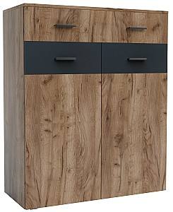 Комод Confort-NV Урбан L Дуб Крафт Тобако(Коричневый)/Серый Графит