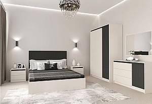 Спальня Yasen Монако №1 Кашемир (Бежевый) / Элегантный Серый Софттач