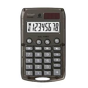 Калькулятор Rebell 8 цифр, 113x67 мм, 504852, Черный
