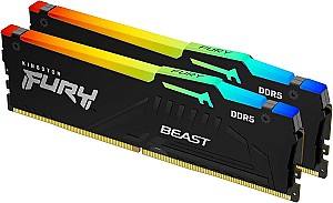 Оперативная память Kingston FURY Beast RGB Black 32GB (KF568C34BBAK2-32)