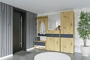 Прихожая Confort-NV Урбан №1 Дуб Артизан / Антрацит