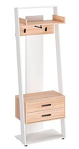 Прихожая KompaniT Злата-2 Белый / Дуб Сонома (Бежевый)