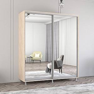 Dulap-cupe Mobildor Lux Aron 200 (2 oglinzi) Stejar Sonoma