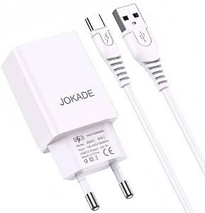 Incarcator telefon Jokade Liangzi Series 2*USB-A with Cable USB-A to Type-C 1m White