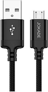 USB сablu Jokade USB to Micro USB Junlian 5A 1m JA001 Black