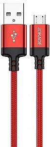 USB сablu Jokade USB to Micro USB Junlian 5A 1m JA001 Red