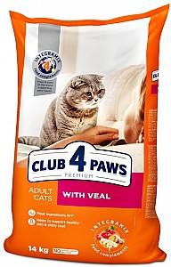 Hrana uscata pentru pisici Club4Paws Adult Cats Veal 14kg