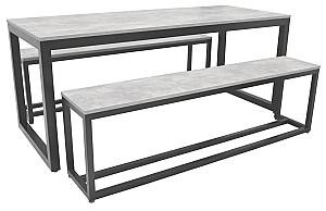 Set mobila de gradina DP Masă+2 Banchete